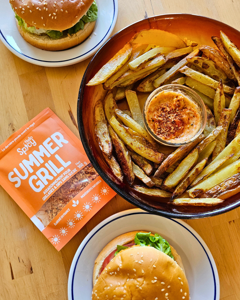 Le Burger des Aventuriers : Frites croustillantes Maison et Mayo au Summer Grill