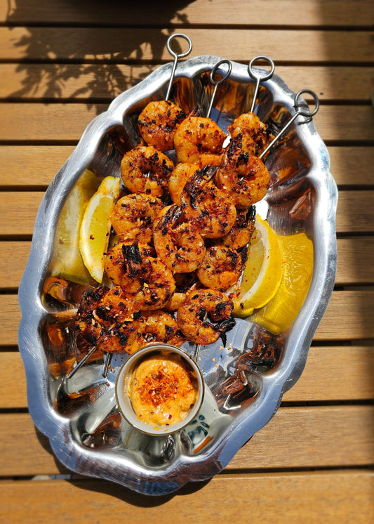 Recette de Crevettes Grillées au BBQ marinées au Summer Grill