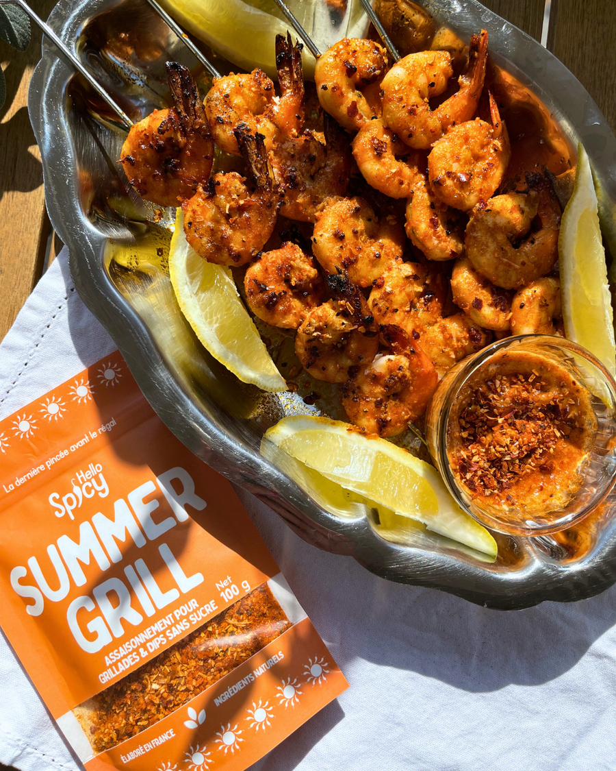 Recette de Crevettes Grillées au BBQ marinées au Summer Grill